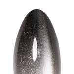 Onyx Silver Black Cat Eye Short Almond single nail | SHANGMENG