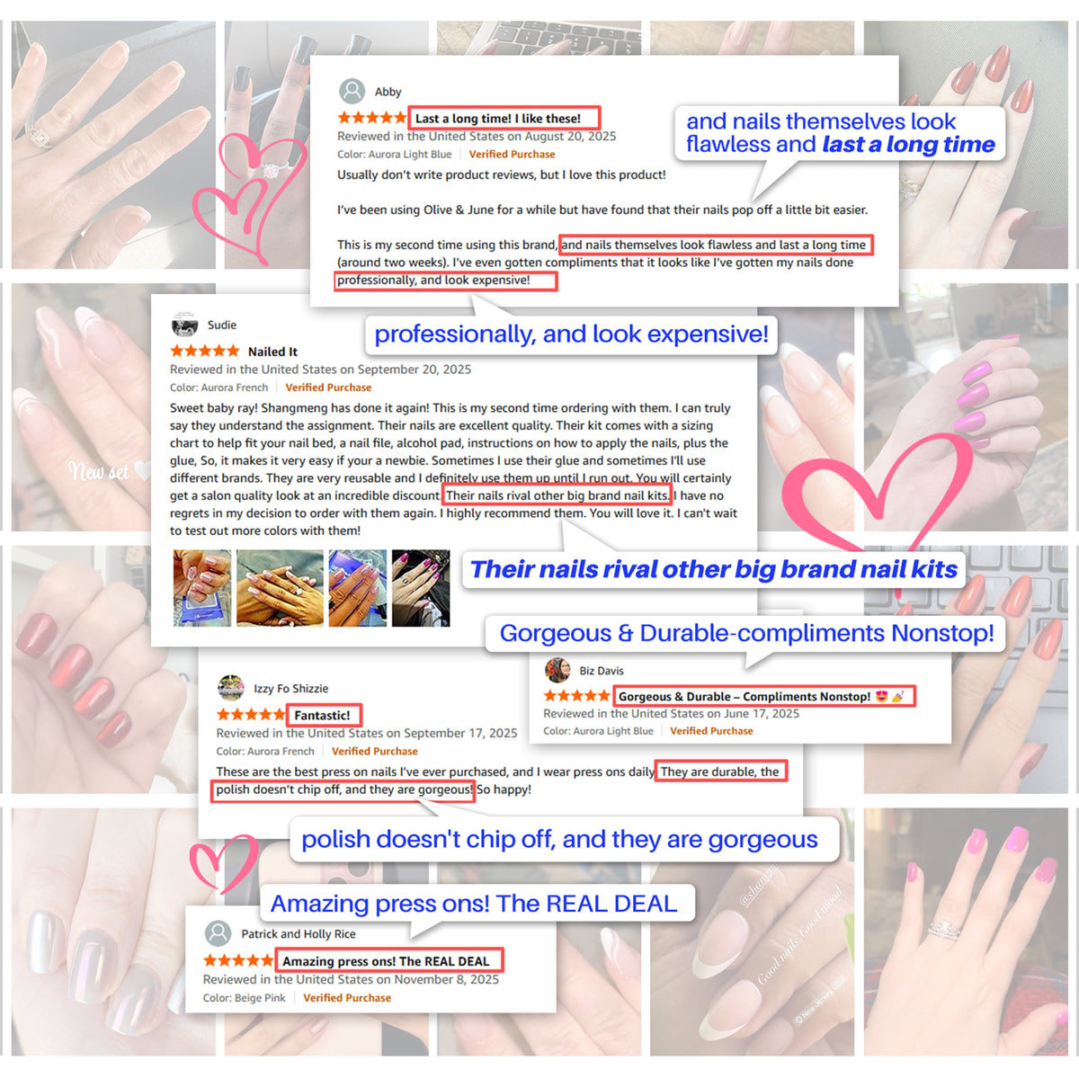 Op Art Mini Matte Black Short Square Press-On Nails customer review proof | SHANGMENG®