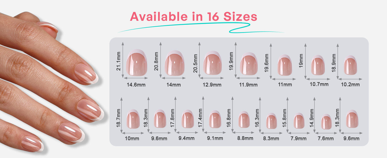 Faux Ongles Courts Ovales en Gel Souple Réutilisables Style Salon Pétale Lustre detail image 2