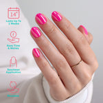 Candy Pink Salon Style Reusable Soft Gel Press on Nails product image 2 | SHANGMENG®