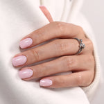 Pink Stardust Glitter — Short Square resting hand view | SHANGMENG®