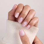 Pink Stardust Glitter — Short Square hand view with white sleeve | SHANGMENG®