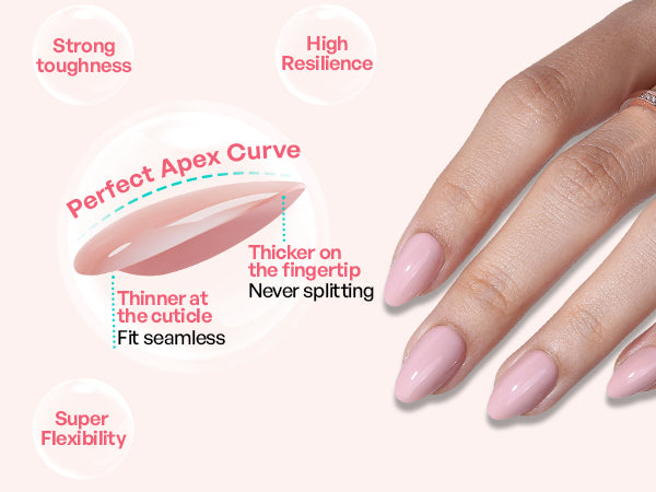 Ongles ronds à coller jaune beurre detail image 2