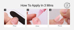 Pinkie Smile Pink Chrome — Extra Short Almond application steps | SHANGMENG®