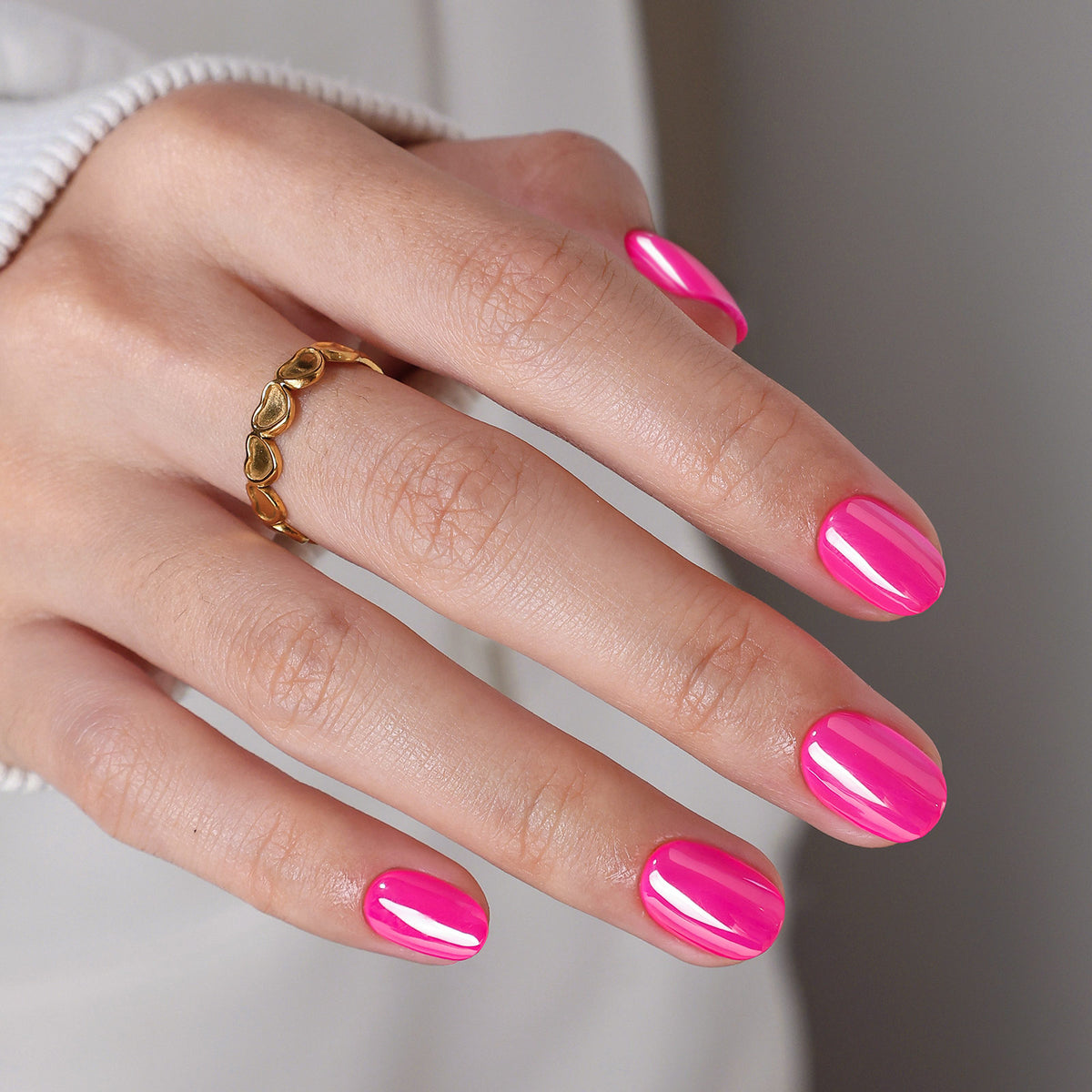 Candy Pink Salon Style Reusable Soft Gel Press on Nails product image 10 | SHANGMENG®