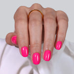 Hot Pink Extra Short Square Soft Gel Press on Nails product image 6 | SHANGMENG®