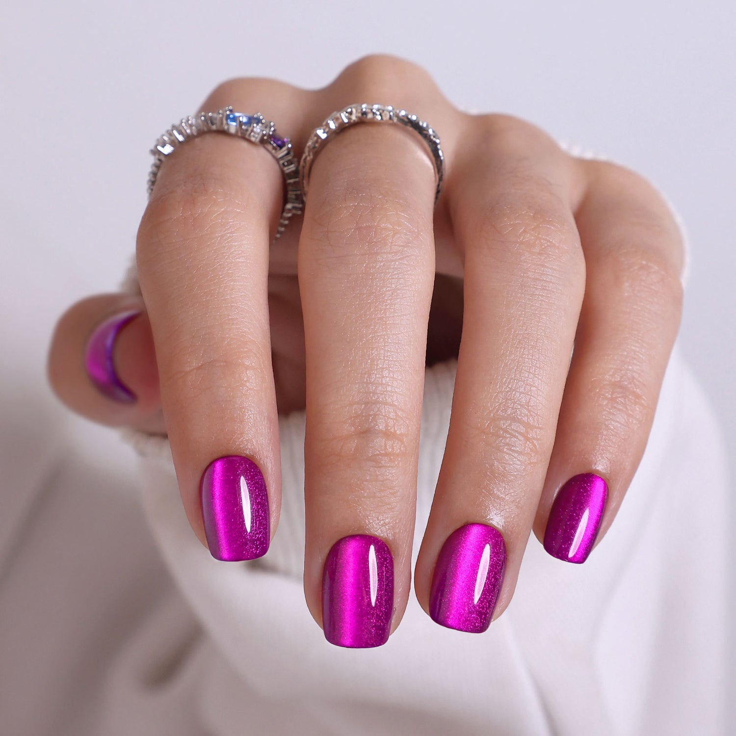 Amethyst Glow Salon Style Reusable Soft Gel Press on Nails product image 1 | SHANGMENG®