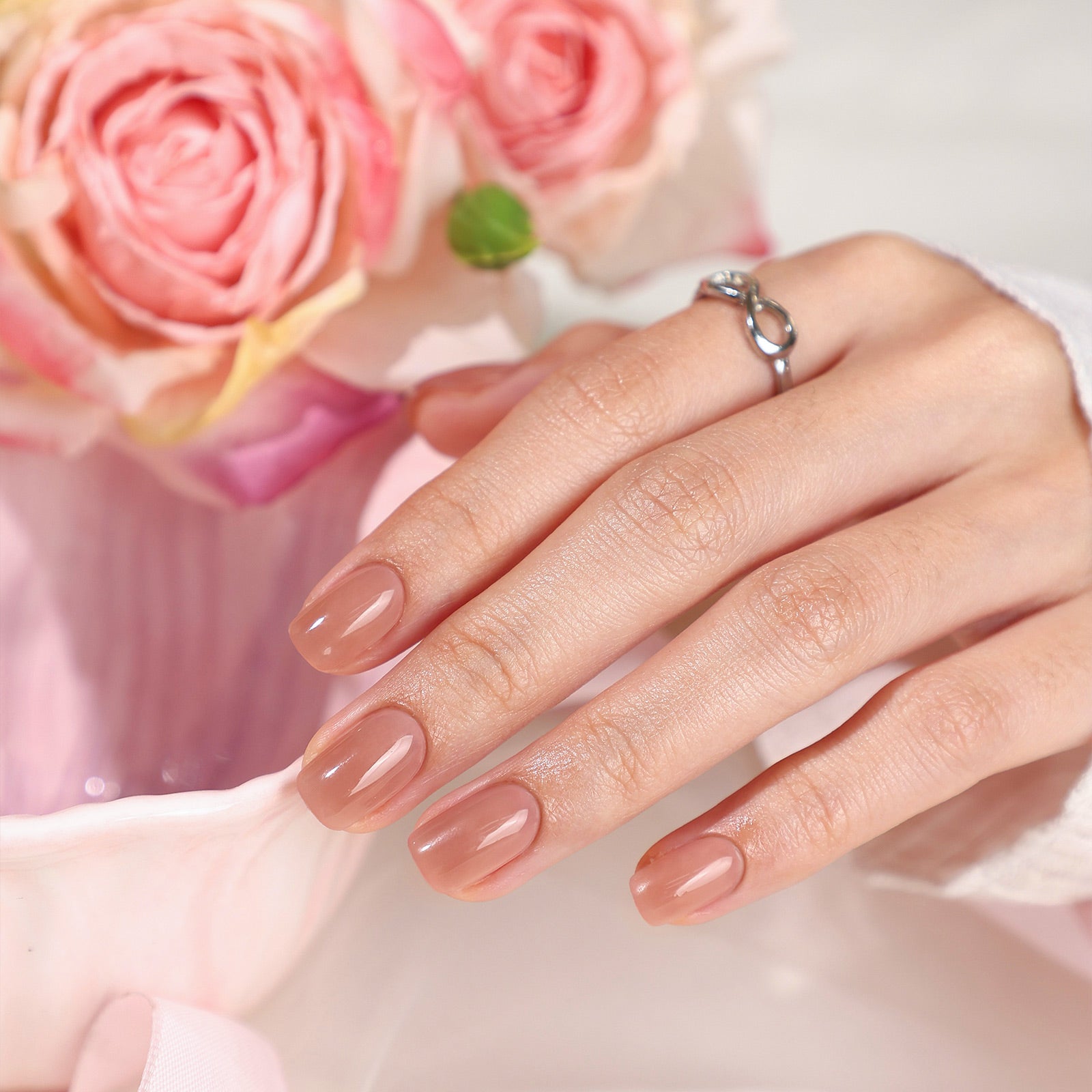 Bare Hush Salon Style Reusable Soft Gel Press on Nails product image 1 | SHANGMENG®