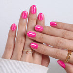 Candy Pink Salon Style Reusable Soft Gel Press on Nails product image 3 | SHANGMENG®