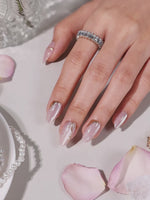 Golden Veil Short Almond Press on Nails product video | XN3DPH043(MH-3)