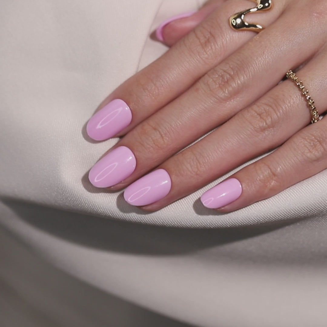 Youth Pink Short Oval Soft Gel Nails product image 9 | SHANGMENG®