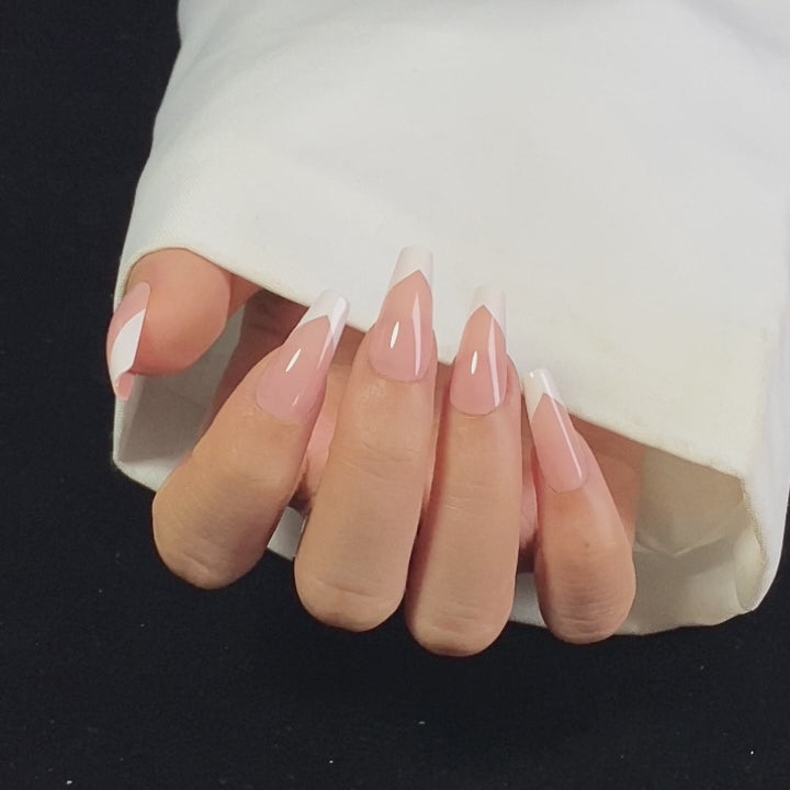 Wedding Dress French White Coffin Nails product image 9 | SHANGMENG®