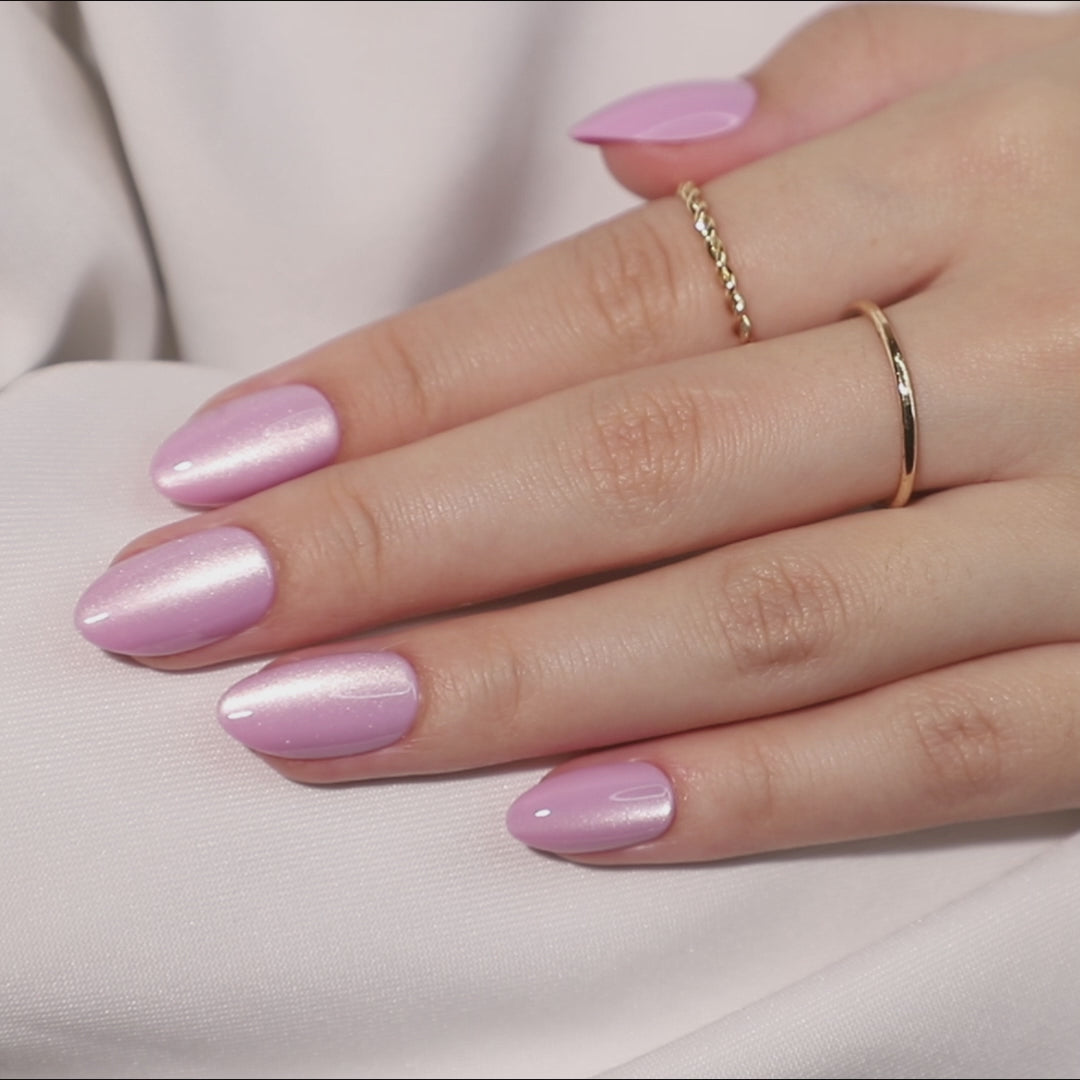Cat Eye Pink Press on Nails Kit press on nails styling | SHANGMENG®