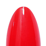 Classic Red Salon Style Reusable Soft Gel Press on Nailssingle nail closeup | SHANGMENG®
