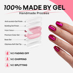 Berry Glow Salon Style Reusable Soft Gel Press on Nails product image 8 | SHANGMENG®
