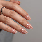 Champagne Salon Style Reusable Soft Gel Press on Nails product image 8 | SHANGMENG®