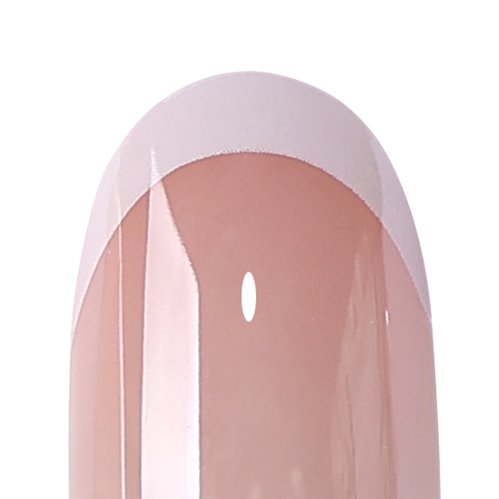 Petal Lustre Salon Style Reusable Soft Gel Press on Nails single-nail-closeup | SHANGMENG®