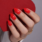 Classic Red Salon Style Reusable Soft Gel Press on Nails product image 3 | SHANGMENG®