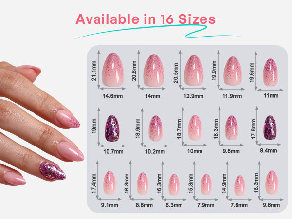 Rose Quartz Crush Reusable Soft Gel Press on Nails detail image 1