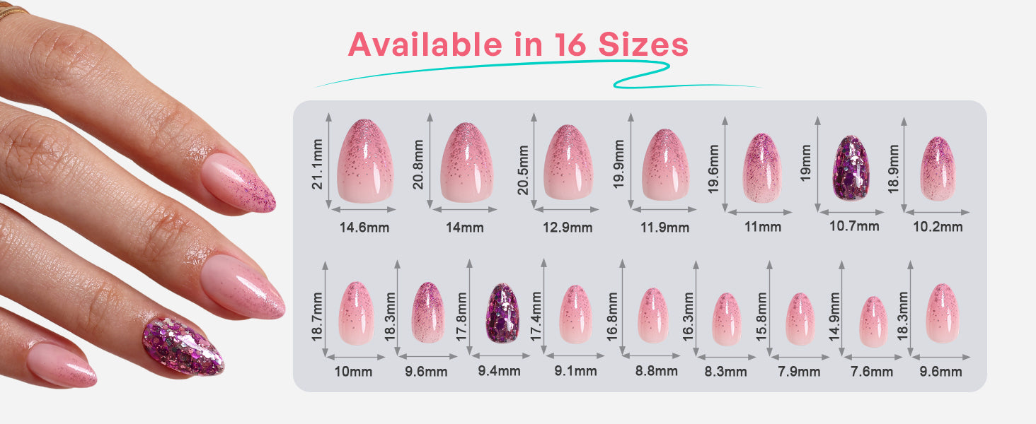 Rose Quartz Crush Reusable Soft Gel Press on Nails detail image 1