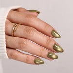 Sage Orbit Green Cat Eye — Short Almond review or scene detail | SHANGMENG®