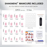 Square SHANGMENG press-on nails