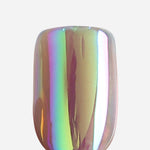 Aurora Rainbow Salon Style Reusable Soft Gel Press on Nails single nail closeup | SHANGMENG®