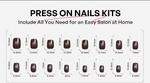 SHANGMENG® Midnight Shimmer Reusable Soft Gel Press on Nails product image 16 size