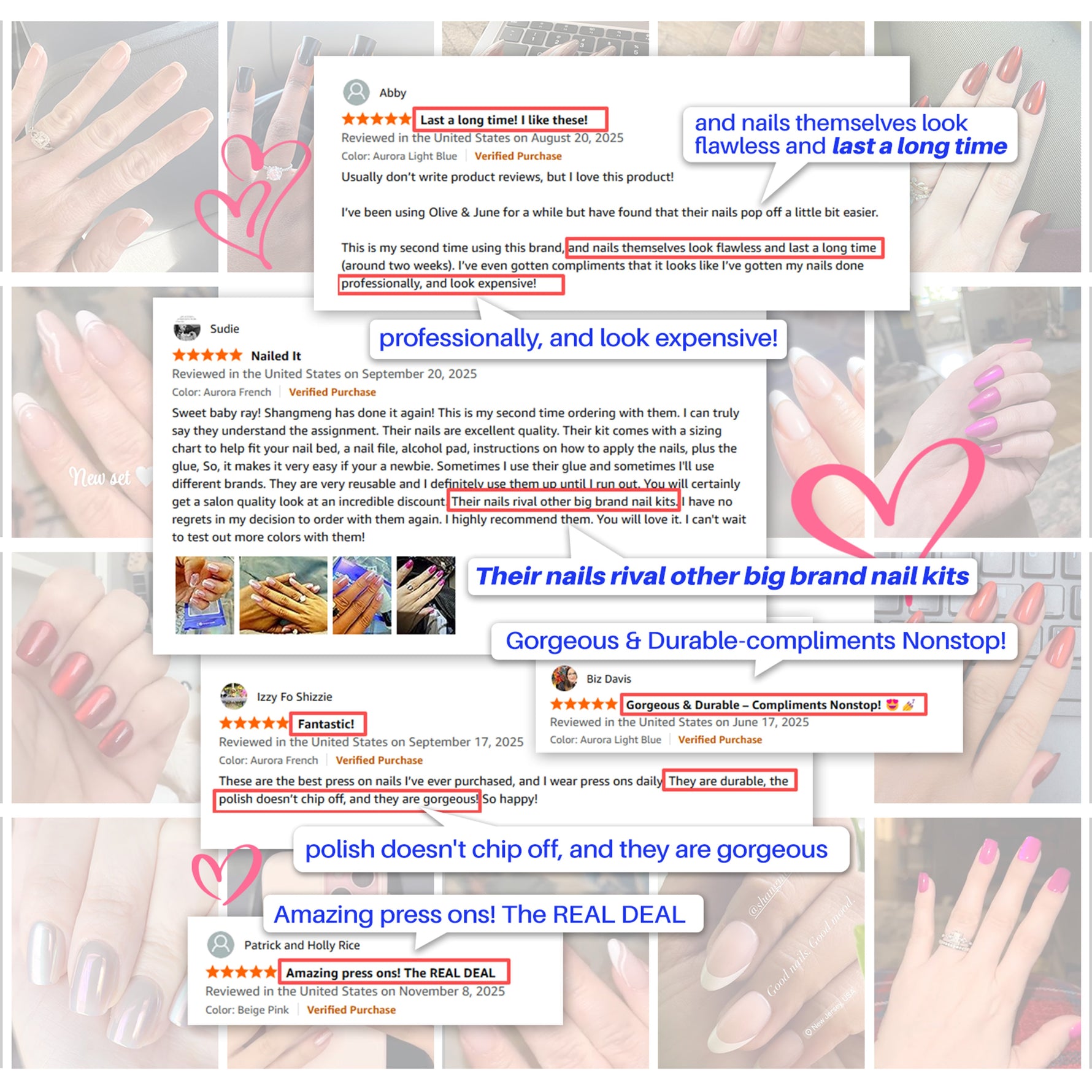 White Mirror Chrome Extra Short Almond Press-On Nails customer review proof | SHANGMENG®