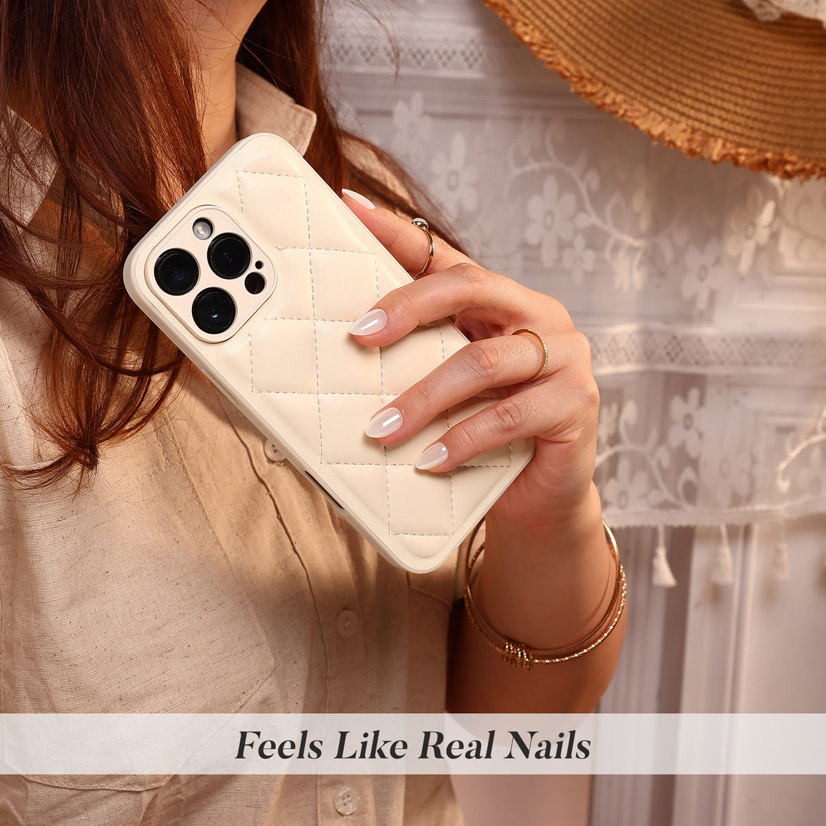 White Mirror Chrome Extra Short Almond Press-On Nails everyday lifestyle wear | SHANGMENG®